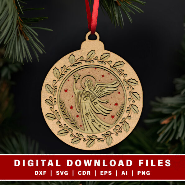 Angel of Peace Free Laser Cut Files for Christmas