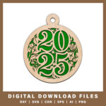 2025-floral-ornament-design-laser-cut-new-year-ornament-file-with-noble-fir-tree