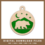 bear-in-mountain-night-scene-ornament-with-noble-fir-tree