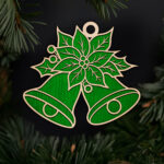 double-bells-with-holly-ornament-laser-cut-christmas-file-with-noble-fir-tree