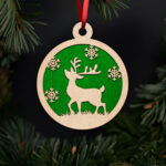 elegant-reindeer-with-snowflakes-ornament-with-noble-fir-tree