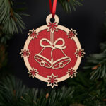 festive-bell-ornament-with-star-border-with-noble-fir-tree