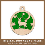 graceful-deer-ornament-with-moon-and-stars-with-noble-fir-tree