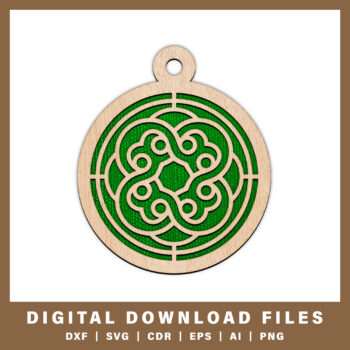 Intricate geometric ornament design DXF, SVG, CDR, EPS, AI, and PNG files