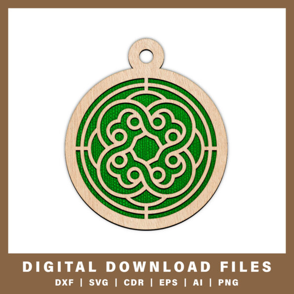 Intricate geometric ornament design DXF, SVG, CDR, EPS, AI, and PNG files