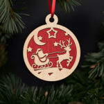 santa-sleigh-and-reindeer-ornament-with-noble-fir-tree